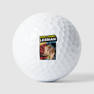 Live Laugh Lesbian Golf Balls