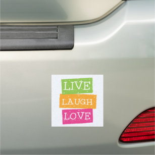 Live Laugh Love 2 Car Magnet