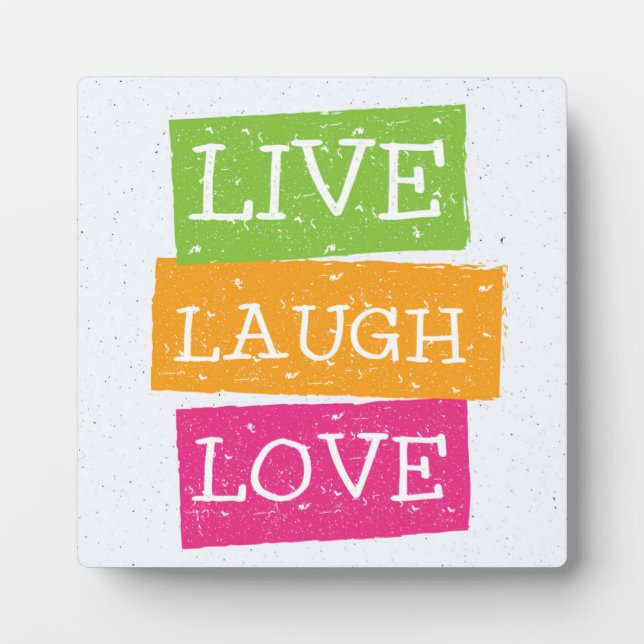 Live Laugh Love 2 Plaque (Front)