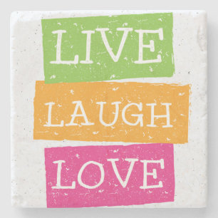 Live Laugh Love 2 Stone Coaster