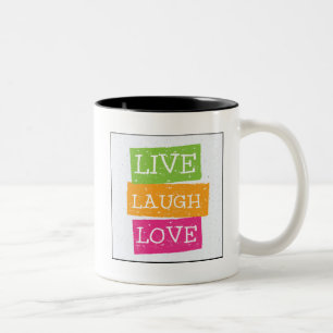 Live Laugh Love 2 Two-Tone Coffee Mug