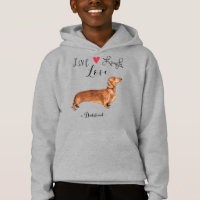 Live Laugh Love a Dachshund Hoodie