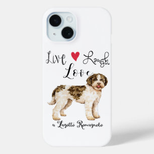 Live Laugh Love a Lagotto Romagnolo iPhone 15 Case