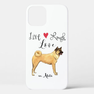 Live Laugh Love an Akita iPhone 12 Case