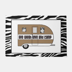 "Live, Laugh, Love and Camp" Doormat