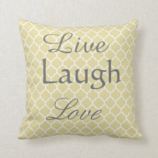 Live Laugh Love Arabesque Pillow