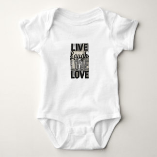 Live / Laugh / Love Baby Bodysuit