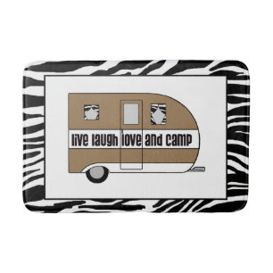 LIVE LAUGH LOVE & CAMP BATH MAT