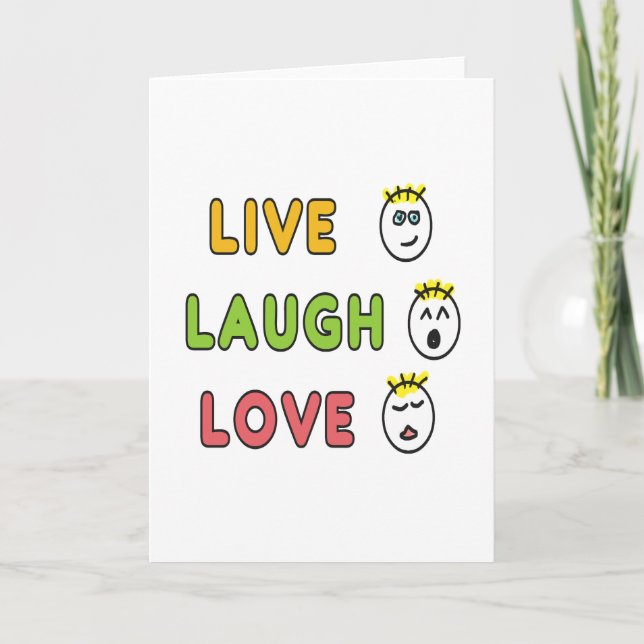 Live Laugh Love Card (Front)