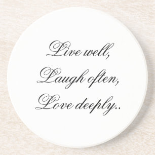 Live Laugh Love Coaster