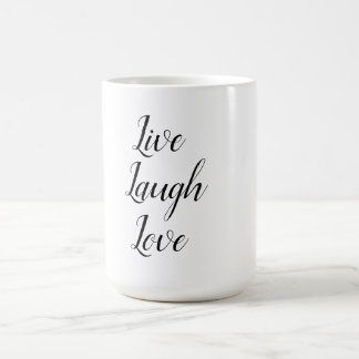 "live,laugh,love" coffee mug