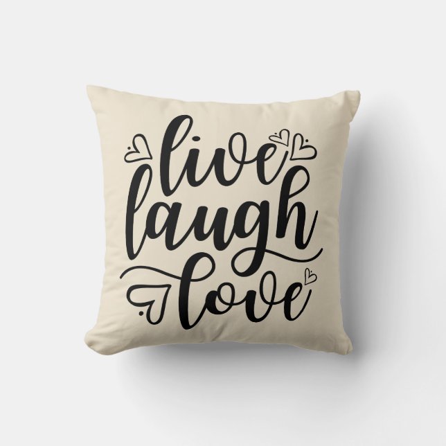 Live Laugh Love Cushion (Front)