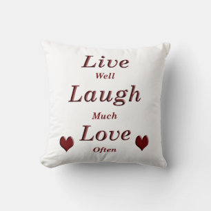 Live Laugh Love Cushion