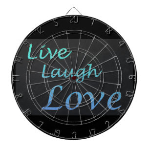 Live Laugh Love Dartboard