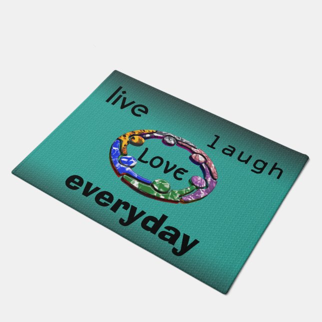 live-laugh-love doormat (Angled)