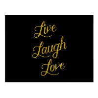 Live Laugh Love Gold Faux Glitter Metallic Sequins