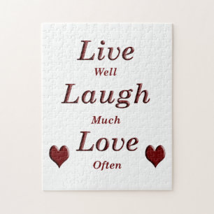 Live Laugh Love Jigsaw Puzzle