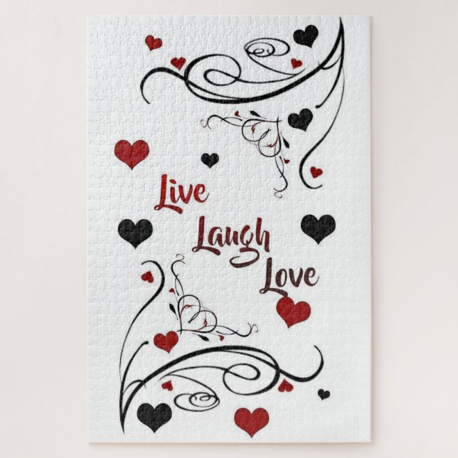 Live Laugh Love Jigsaw Puzzle (Vertical)