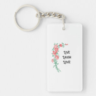 Live Laugh Love key chain