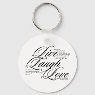 Live Laugh Love Key Ring