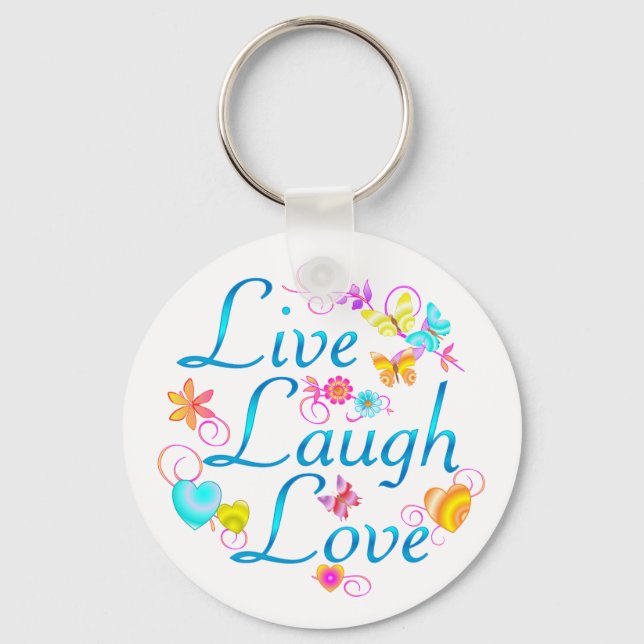 Live, Laugh, Love Key Ring (Front)