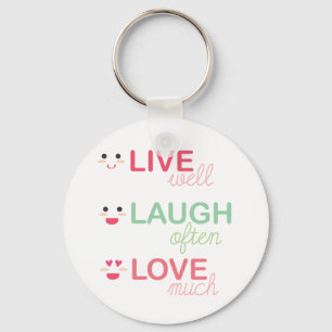 Live Laugh Love Key Ring
