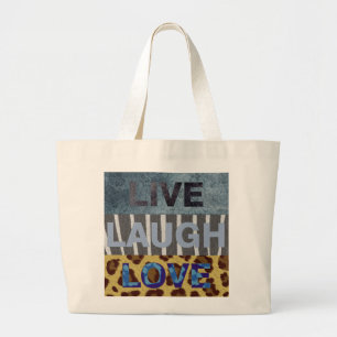 Live Laugh Love Large Tote Bag