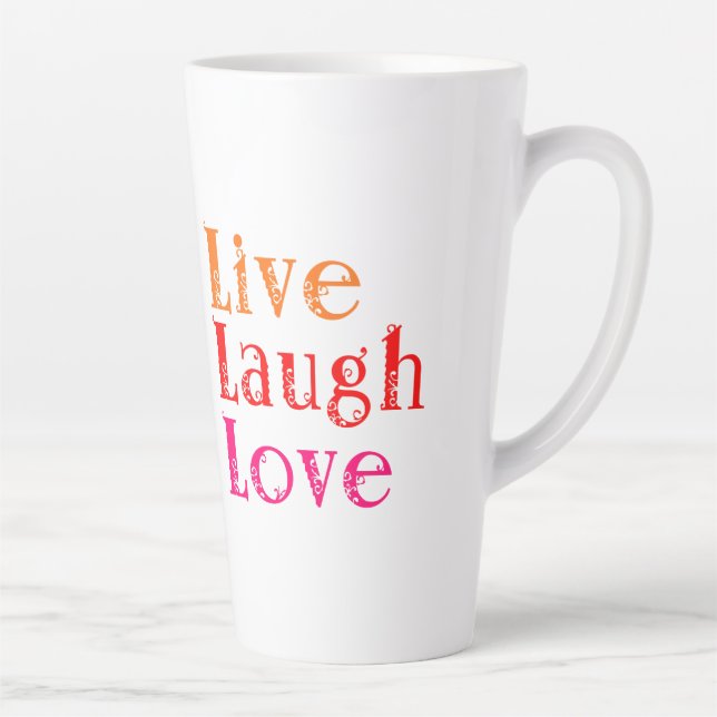 Live Laugh Love Latte Mug (Right)
