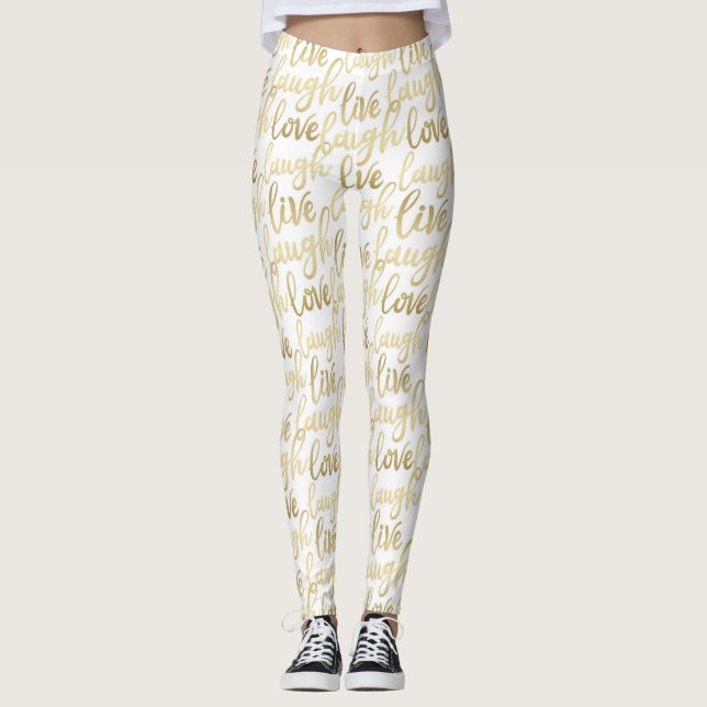 Live Laugh Love Leggings (Front)