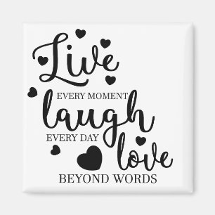Live Laugh Love Magnet