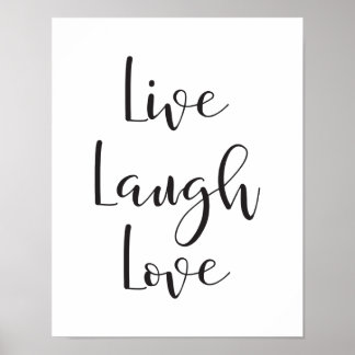 Live Laugh Love, Motivational, Inspirational Print
