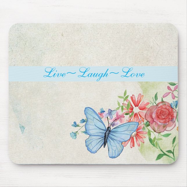 Live, Laugh, Love Mouse Pad (Front)