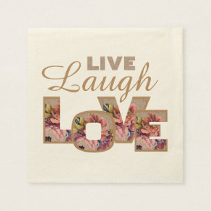 Live, Laugh, love Napkin