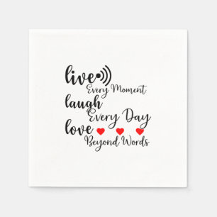 LIVE LAUGH LOVE NAPKIN