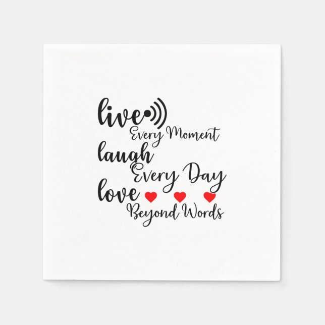 LIVE LAUGH LOVE NAPKIN (Front)