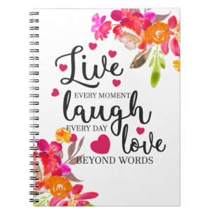 Live Laugh Love Notebook