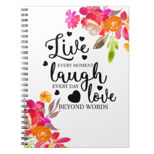 Live Laugh Love Notebook