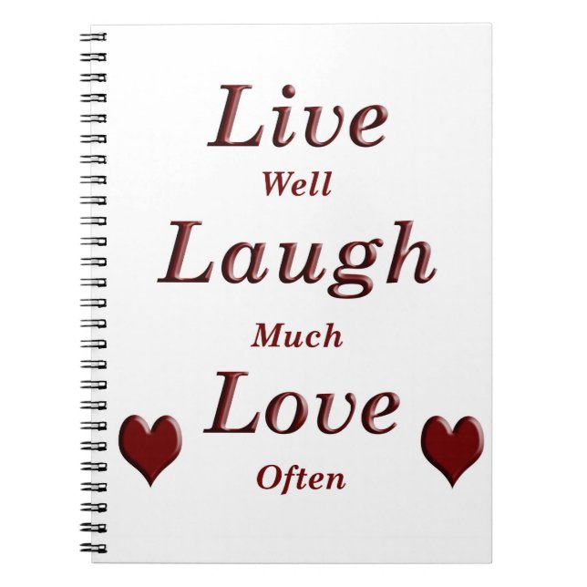 Live Laugh Love Notebook (Front)