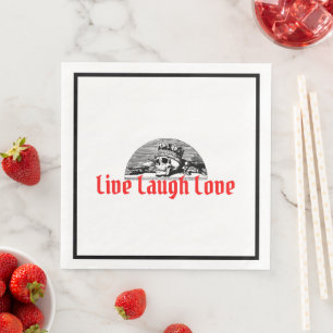 Live Laugh Love Paper Dinner Napkin