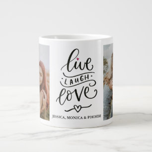 Live, Laugh, Love Personalised Photo Mug