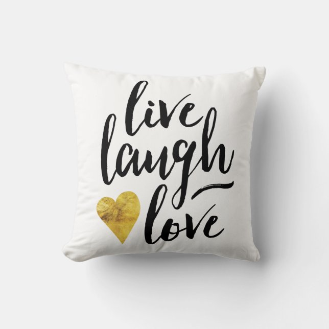 Live Laugh Love Pillow (Front)