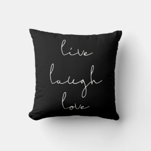 Live laugh love pillow