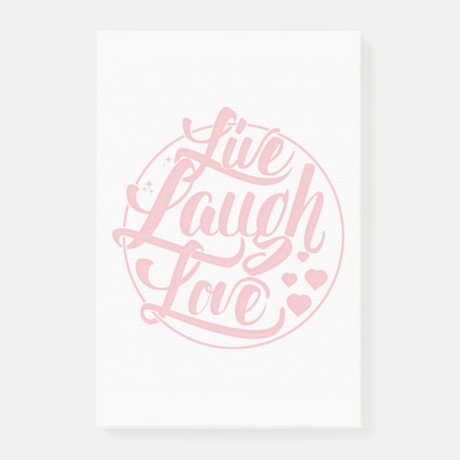 Live Laugh Love Post-it Notes (Front)