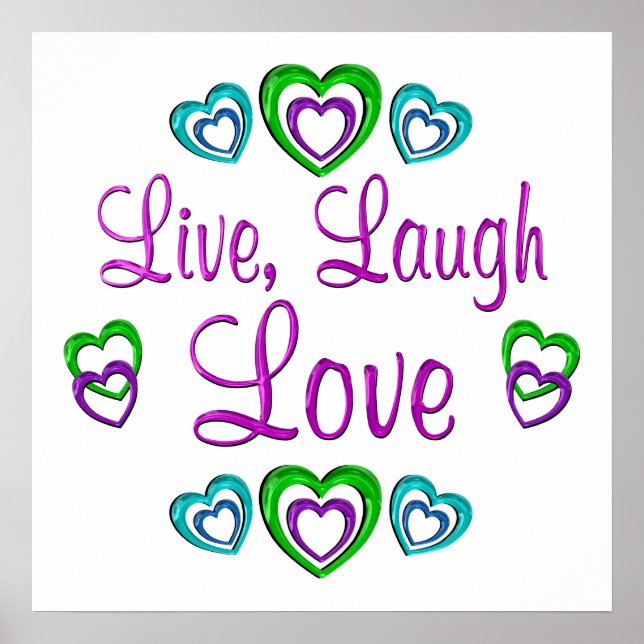 Live Laugh Love Poster (Front)