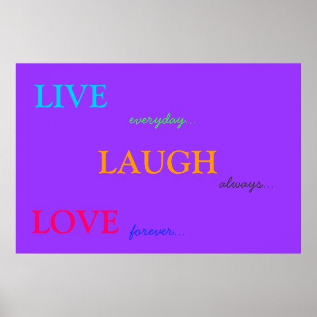 LIVE LAUGH LOVE POSTER (Front)