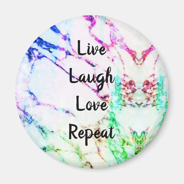 Live Laugh Love Repeat Kitchen Refrigerator Magnet (Front)