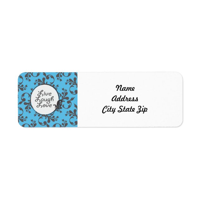 Live Laugh Love Return Address Label (Front)