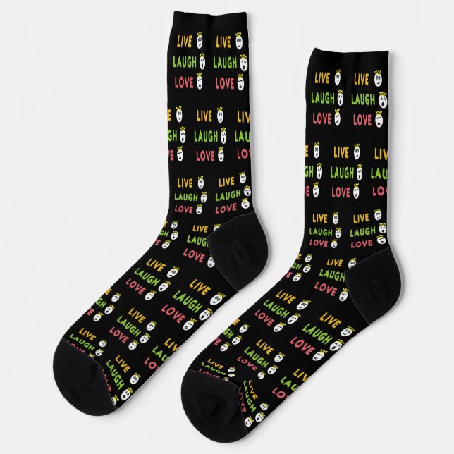Live Laugh Love Socks (Left)