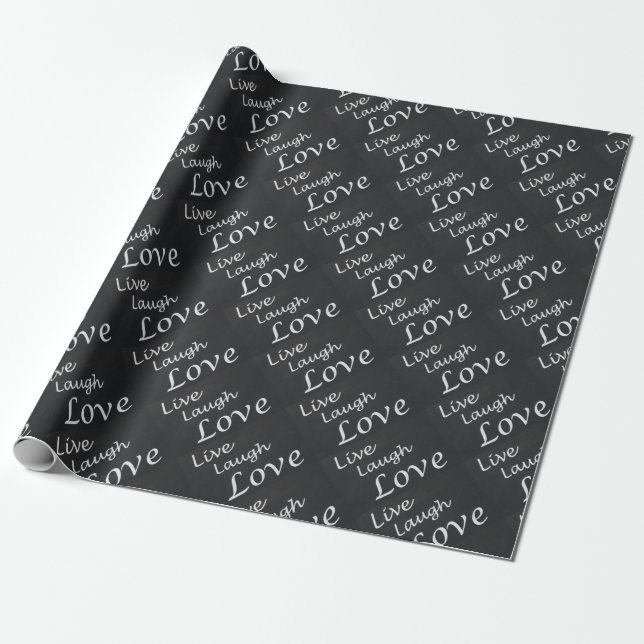 Live Laugh Love Wrapping Paper (Unrolled)