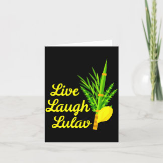 Live Laugh Lulav Etrog Happy Sukkot Jewish Sukkah  Card
